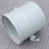 塑料手動調節風閥風管 風量調節承接法蘭口PP風量塑料閥管