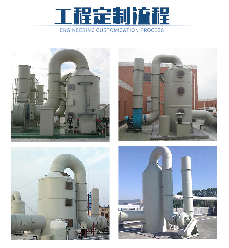 廢氣噴淋塔 PP聚丙烯耐腐蝕廢氣吸收塔 尾氣凈化工業廢氣處理設備